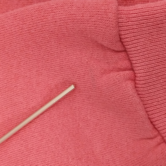 Vintage Pink Sweatshirt Boxy Crew neck Late 80s Early 90s Candy Bubblegum Pink - Picture 8 of 8